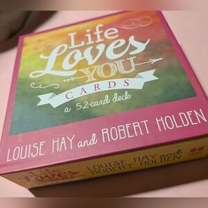 Life Loves You Affirmations Card Deck Louise Hay 52 Cards Like New Set